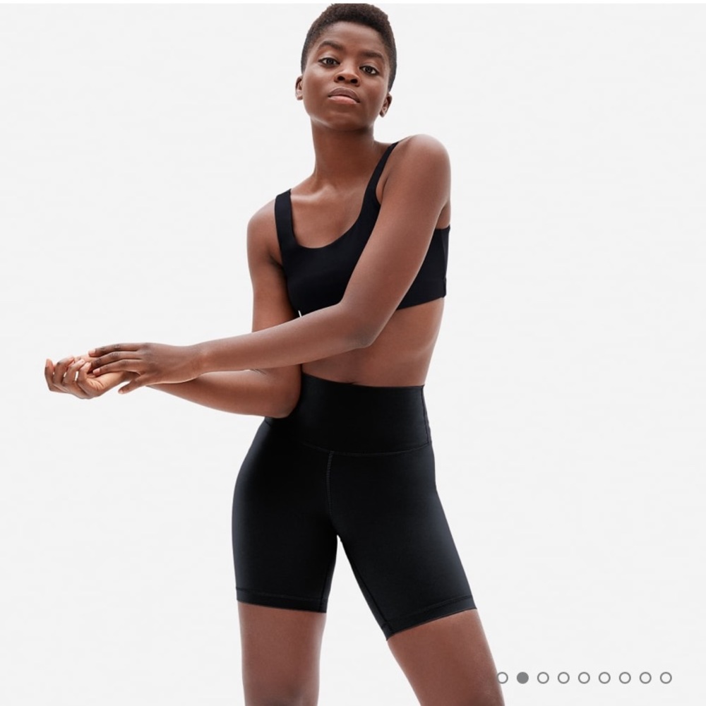 High Rise black bike short size S
